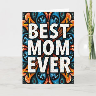 Best Mom Confetti Art Card