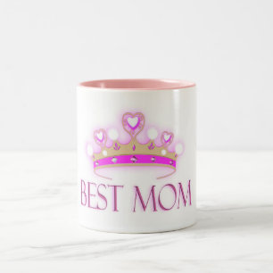 Best Mom Crown Two-Tone Coffee Mug