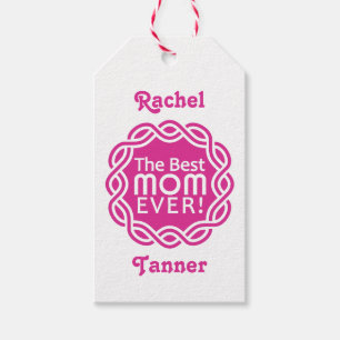 BEST MOM custom gift tags