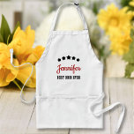 Best Mom Dad Ever Custom Text Personalized Standard Apron<br><div class="desc">Customize the text, and easily create your personalized apron. Click CUSTOMIZE FURTHER to change the text colour. You can TRANSFER this DESIGN on other Zazzle products and adjust it to fit most of the Zazzle items. Standard Studio designs are made in high-resolution vector graphics for a professional print. Thank you...</div>