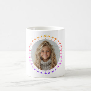 Best Mom / Dad Ever, Photo & Multi Hearts, Modern Coffee Mug