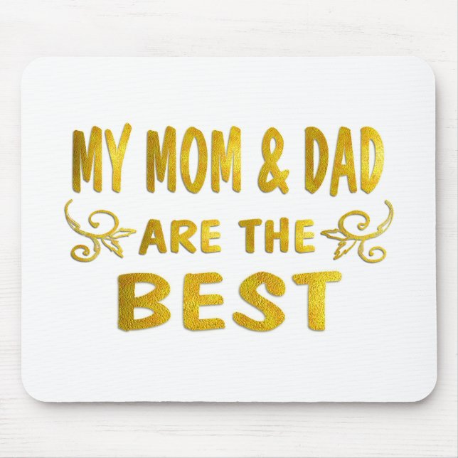 Best Mom & Dad Mouse Pad (Front)