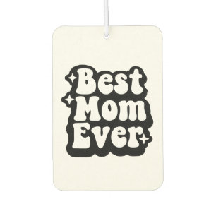 Best Mom Ever 1 Custom Photo Retro Groovy Air Freshener