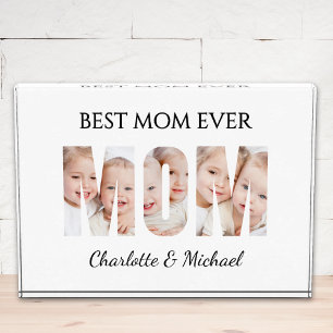Best Mom Ever 3 Photos Cutout Letters 