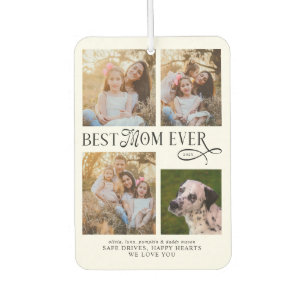 Best Mom Ever 4 Photos Mothers Day Gifts       Air Freshener