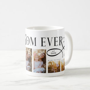 Best Mom Ever 5 Photos Heart Mothers Day Gifts Coffee Mug