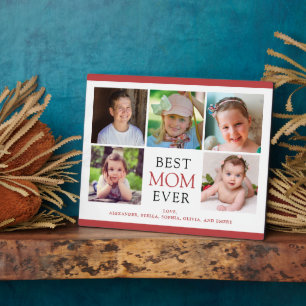 Best Mom Ever 5 Photos Mother's Day Plaque