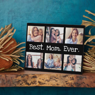 Best Mom Ever 6 Photo Collage Personalized Fun Plaque