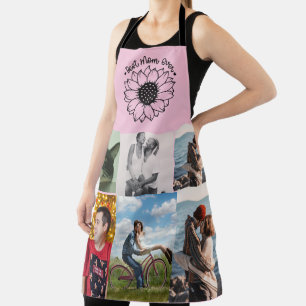 Best Mom Ever 6 Photo Custom Personalized Collage Apron