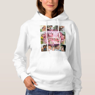 Best Mom Ever 9 Photo Collage Personalized Mothers Hoodie