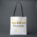 Best Mom Ever – Always Loved | Canvas Tote Bag for<br><div class="desc">Carry her love everywhere! This stylish canvas tote bag features the “Best Mom Ever – Always Loved” design,  perfect for shopping,  school,  or daily errands. Durable and eco-friendly.</div>