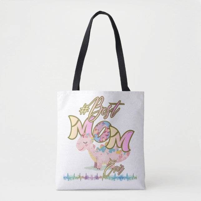 Best Mom Ever Autism Support Tote bag (Devant)