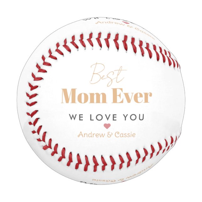 Best mom ever baseball (Front Left)