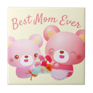 Best Mom Ever Bears Tile