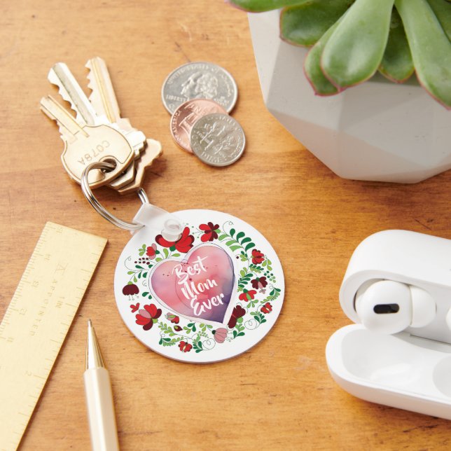 Best Mom Ever, Birthday- Mother's Day Gift  Keychain (Desk)