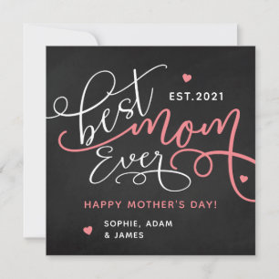Best Mom Ever Calligraphy Script