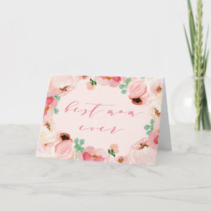 Best Mom Ever Card   Mother's Day Card