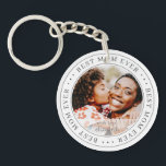 Best Mom Ever Classic Simple Photo Keychain<br><div class="desc">This simple and classic design is composed of serif typography and add a custom photo.</div>