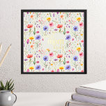 Best Mom Ever Colourful Country Wildflowers Gold Foil Prints<br><div class="desc">Best Mom Ever luxury gold print with colourful wildflower pattern and bold modern gold lettering on a soft green background, The design features pretty wild flowers with "best mom ever" lettered in ornate typography and casual handwritten script. Please browse my Mother's Day Wildflower Collection for more flowery cards and gifts....</div>