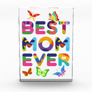 Best Mom Ever Colourful Photo Block