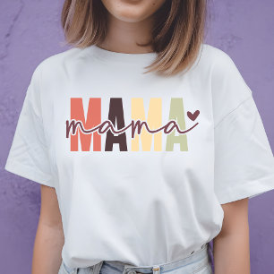 Best Mom Ever Colourful Script Mama Mother's day T-Shirt