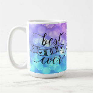 Best Mom Ever/Colourful Speckled Lights Coffee Mug