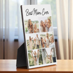 Best Mom Ever Custom 6 Photo Collage Plaque