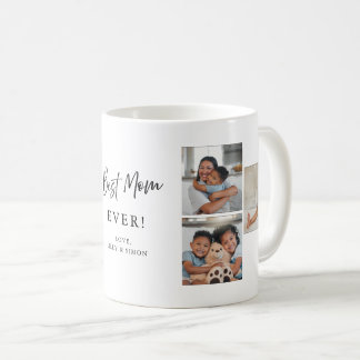Best Mom Ever Custom 6 Picture Gallery Multi Photo Coffee Mug