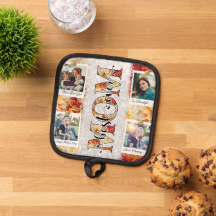 Best Mom Ever Custom Floral Photo Mice Keyboards Pot Holder