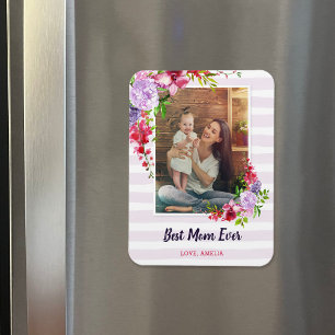 Best Mom Ever Custom Mother's Day Photo Magnet