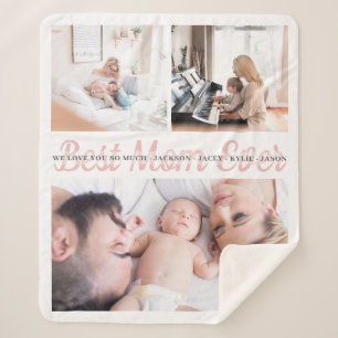 Best Mom Ever Custom Personalized Sherpa Blanket