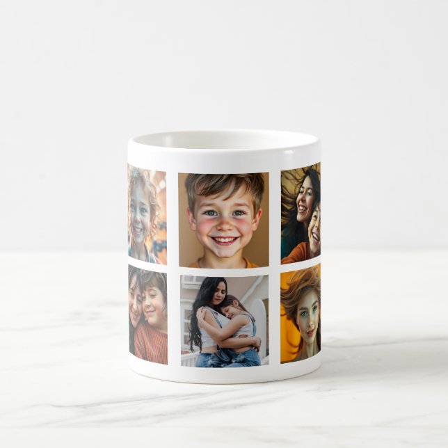 Best Mom Ever Custom Photo Coffee Mug (Center)