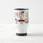 Best Mom Ever Custom Photo Collage Heart Travel Mug<br><div class="desc">Best Mom Ever Custom Photo Collage Heart</div>