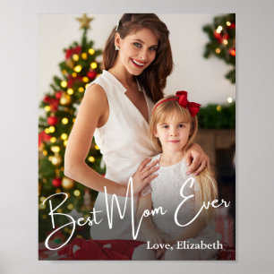 Best Mom Ever Custom Photo Poster