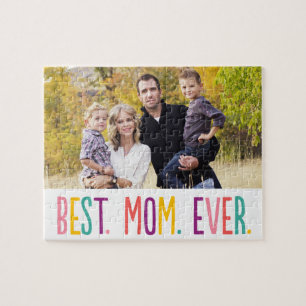 Best Mom Ever Custom Photo Puzzle
