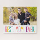 Best Mom Ever Custom Photo Puzzle