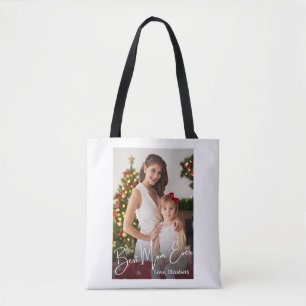 Best Mom Ever Custom Photo Tote Bag