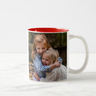 Best Mom Ever Custom Photo Two-Tone Coffee Mug