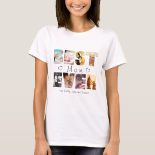 Best mom ever custom text photo  T-Shirt
