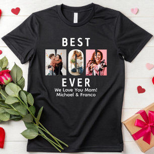 Best Mom Ever Customized Mama Photo Mother's Day T-Shirt