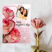 Best Mom Ever cute photo happy mother's day flawer