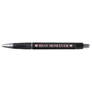 Best Mom Ever   Cute Pink Hearts Mother’s Day Gift Pen