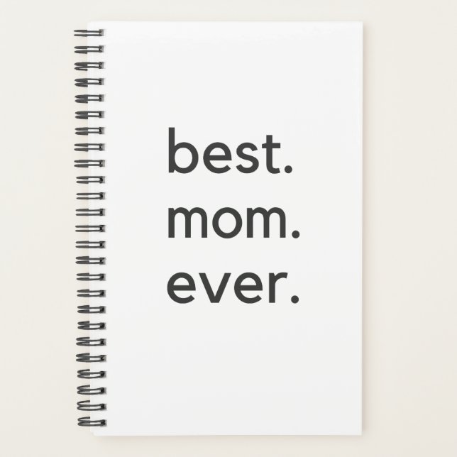 best. mom. ever. dark planner (Front)