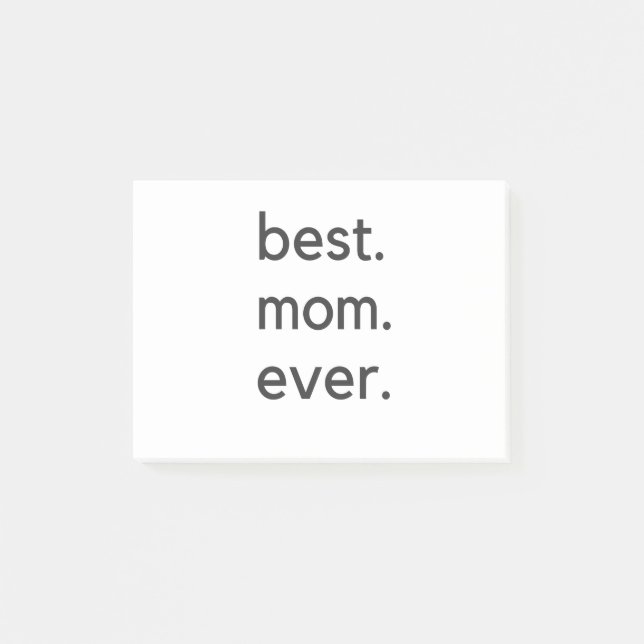 best. mom. ever. dark post-it notes (Front)