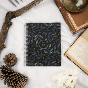 Best mom ever elegant floral branches notebook