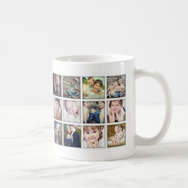 Best Mom Ever Family Portrait Photo Collage Coffee Mug (Right)