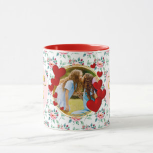 Best Mom Ever Floral Photo Mother's Day Mug