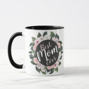 Best Mom Ever Floral Photo Mug