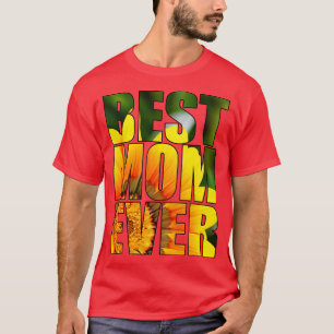 Best Mom Ever Flower Pattern Mother Gift T-Shirt