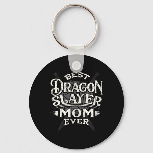 Best Mom Ever Funny Mother's Day Rpg Gamer Women  Keychain (Front)